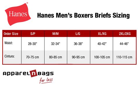 Hanes Boxer Briefs Size Chart: Find Your Perfect Fit.